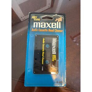 Maxell Dry Type Audio Cassette Head Cleaner New Sealed A-403               66-36